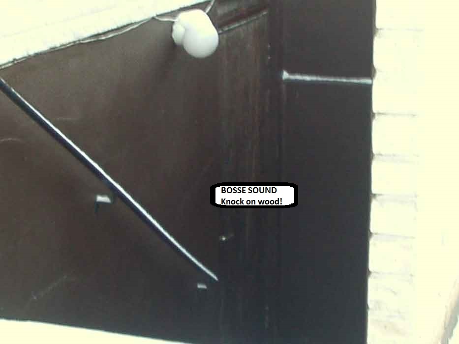 Knock on the wood of the door!